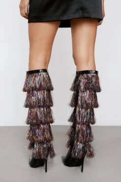 Tinsel Knee High Boot
