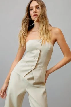 Premium Bustier Tailored Jumpsuit