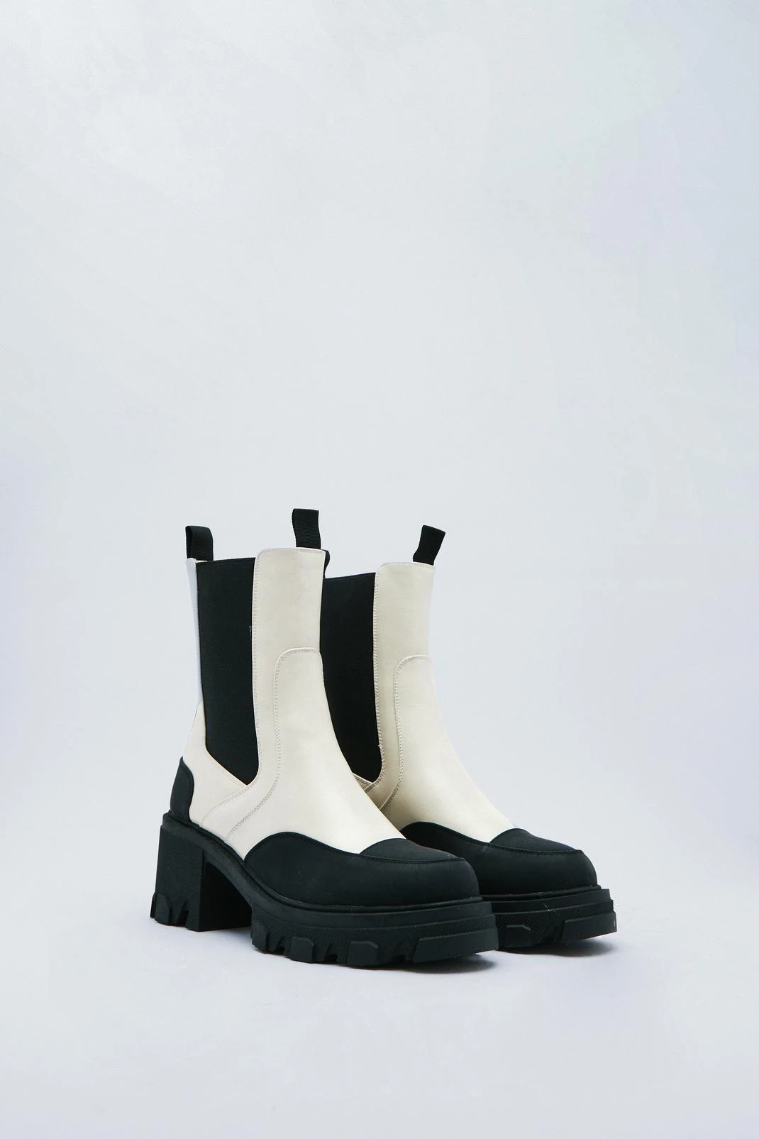 Faux Leather Chunky Chelsea Boot - Image 3