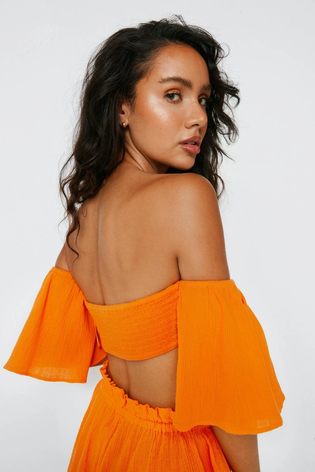 Bardot Ring Crinkle Cover Up Top - Image 5