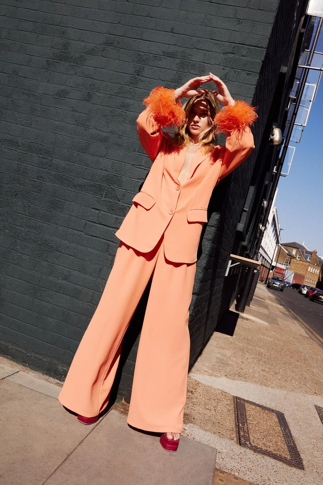 Pleated Wide Leg Pants - Image 5