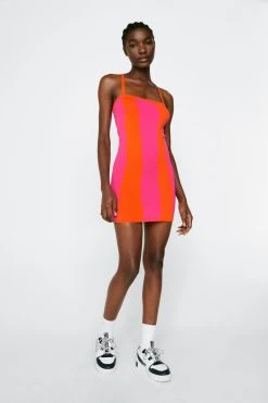 Premium Knitted Rib Mini Dress