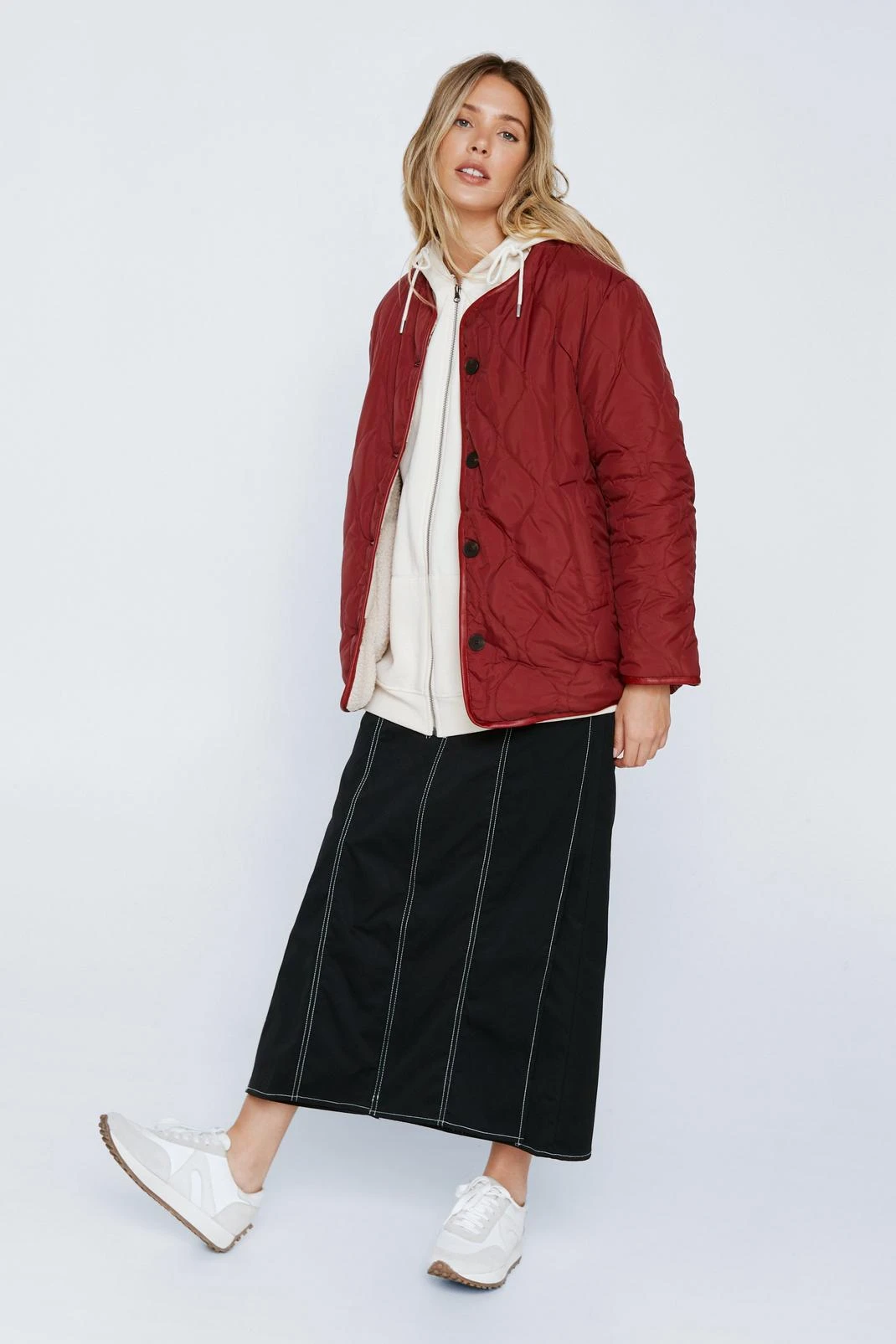 Reversible Teddy Lined Quilted Jacket - Image 5