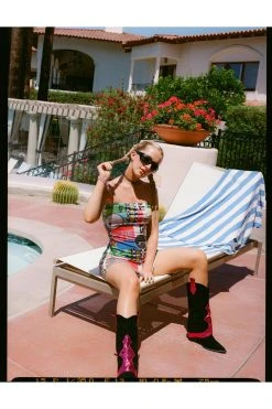 Contrast Fold Over Western Boots