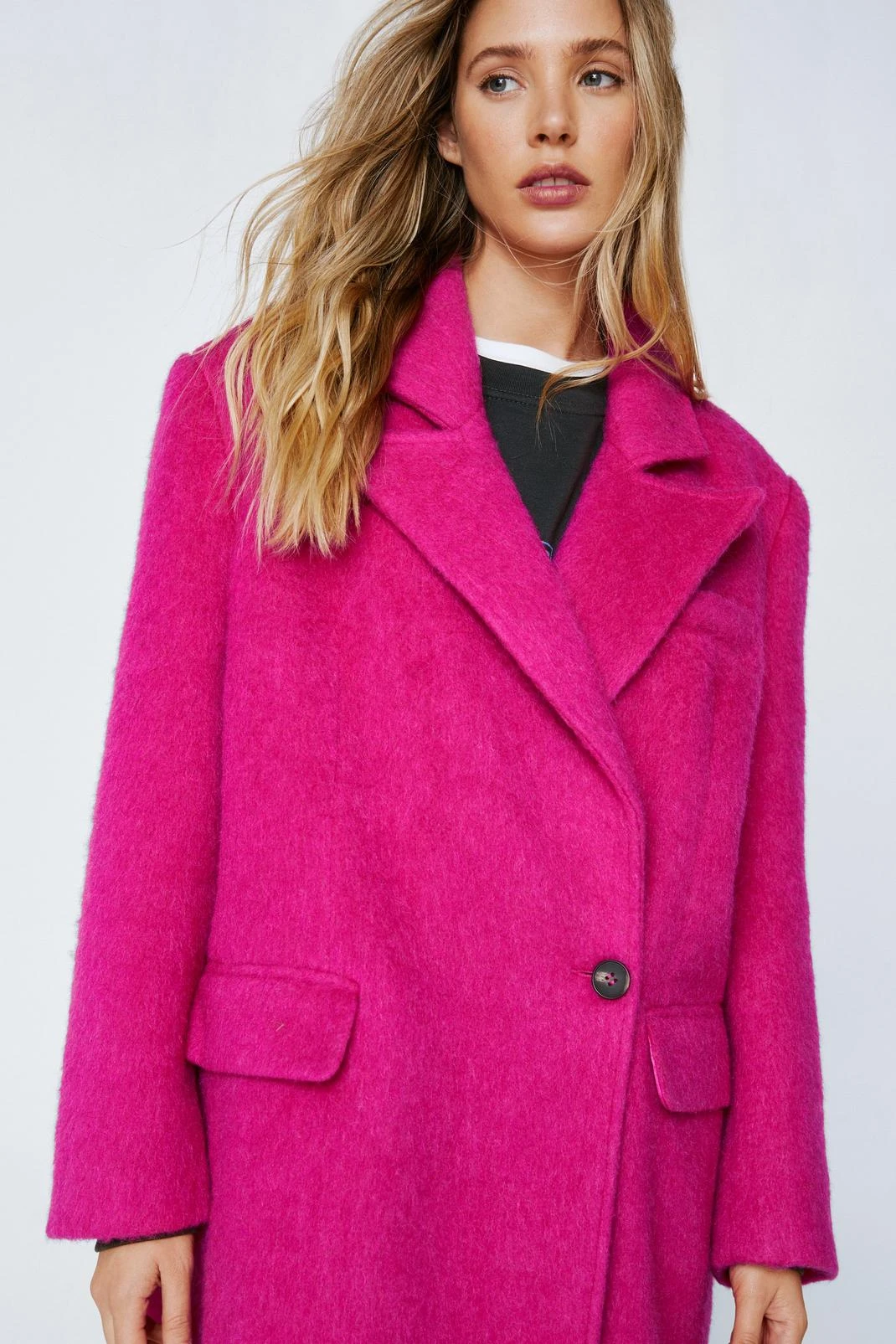 Premium Masculine Brushed Wool Coat