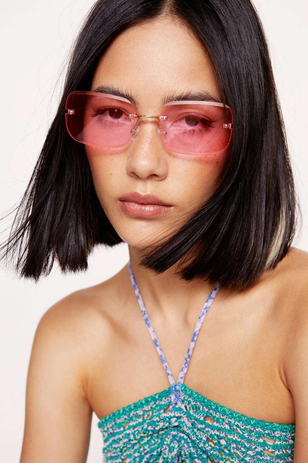 Square Colored Lense Sunglasses - Image 4