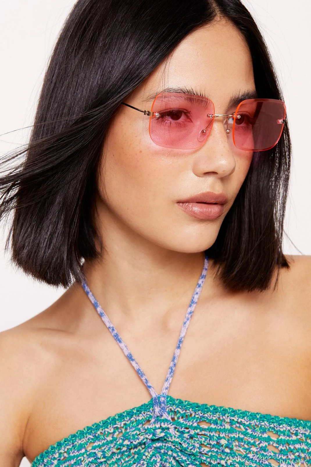 Square Colored Lense Sunglasses