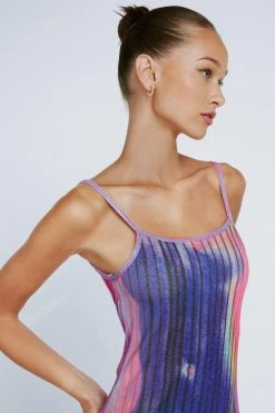 Petite Body Print Midi Dress