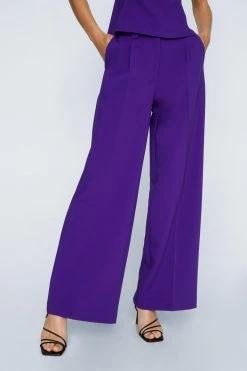 Tailored Wide Leg Pants