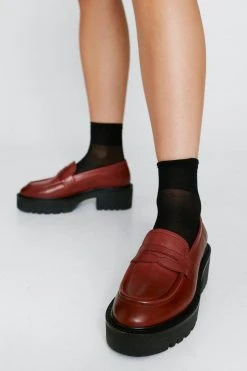 Chunky Leather Loafers