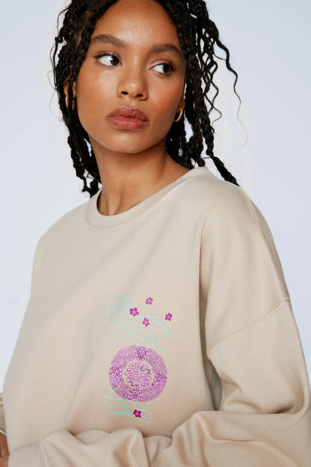 Dragon Placement Printed Sweatshirt - Image 2