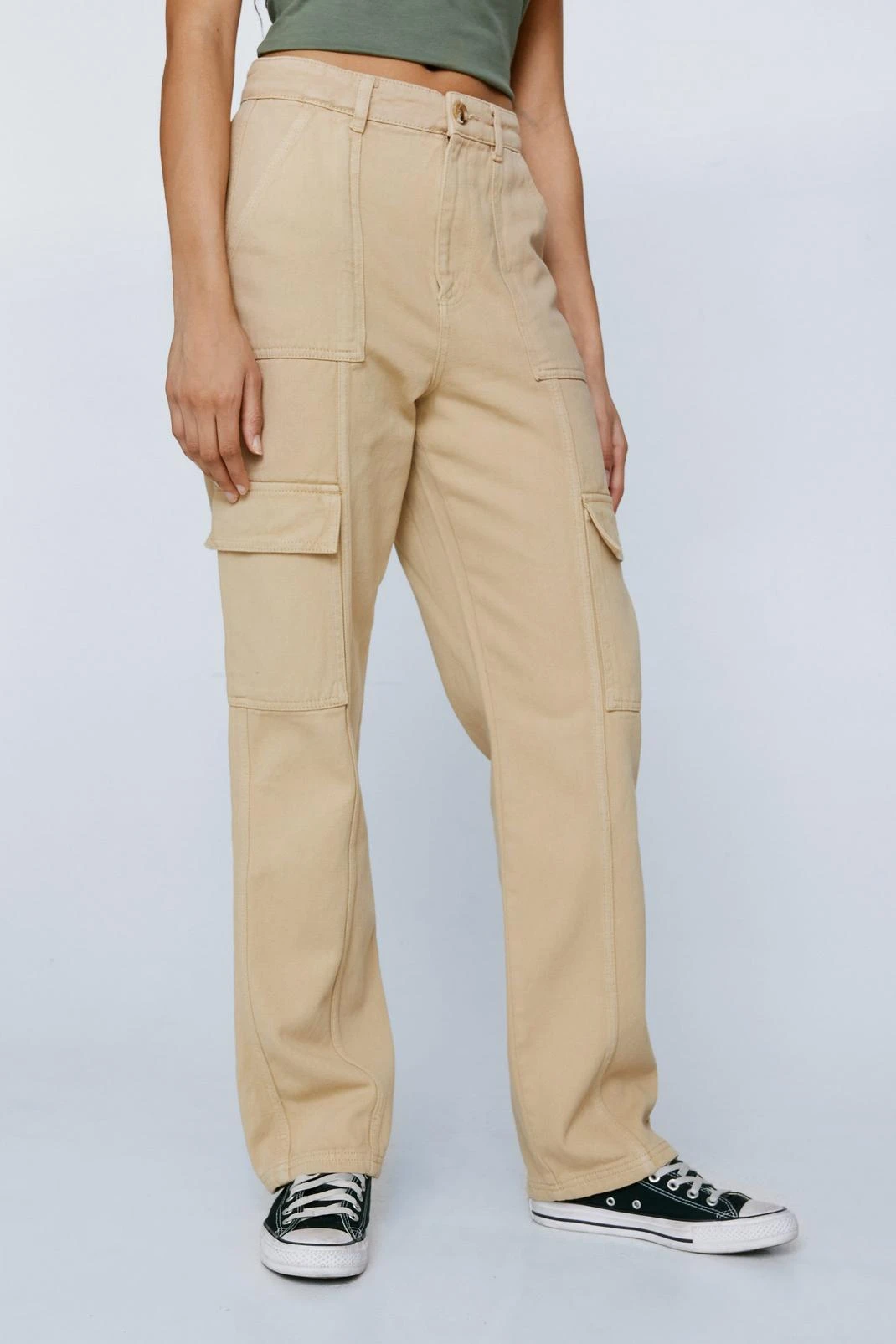 Twill Utility Straight Leg Cargo Pants - Image 2