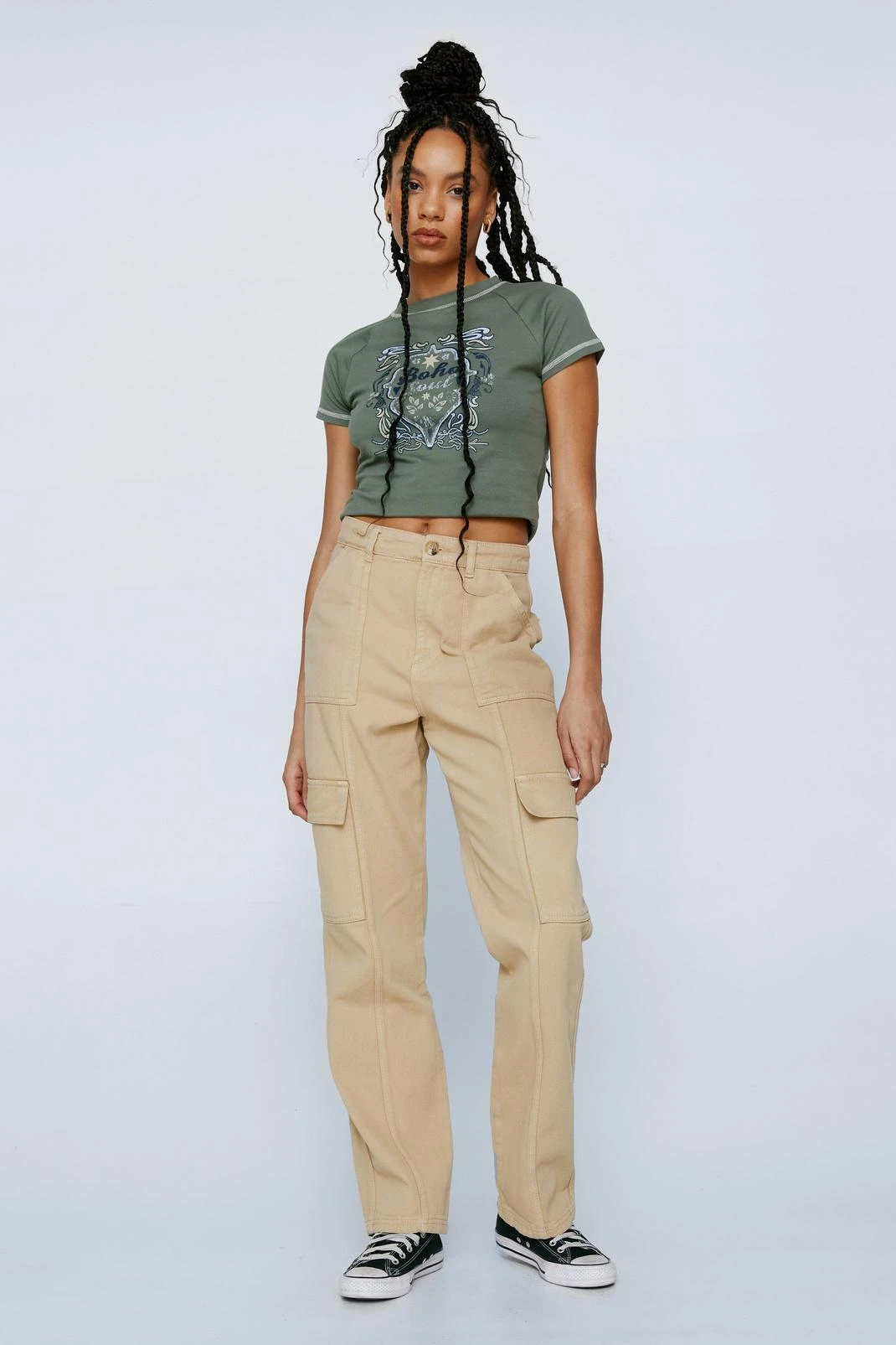 Twill Utility Straight Leg Cargo Pants - Image 10