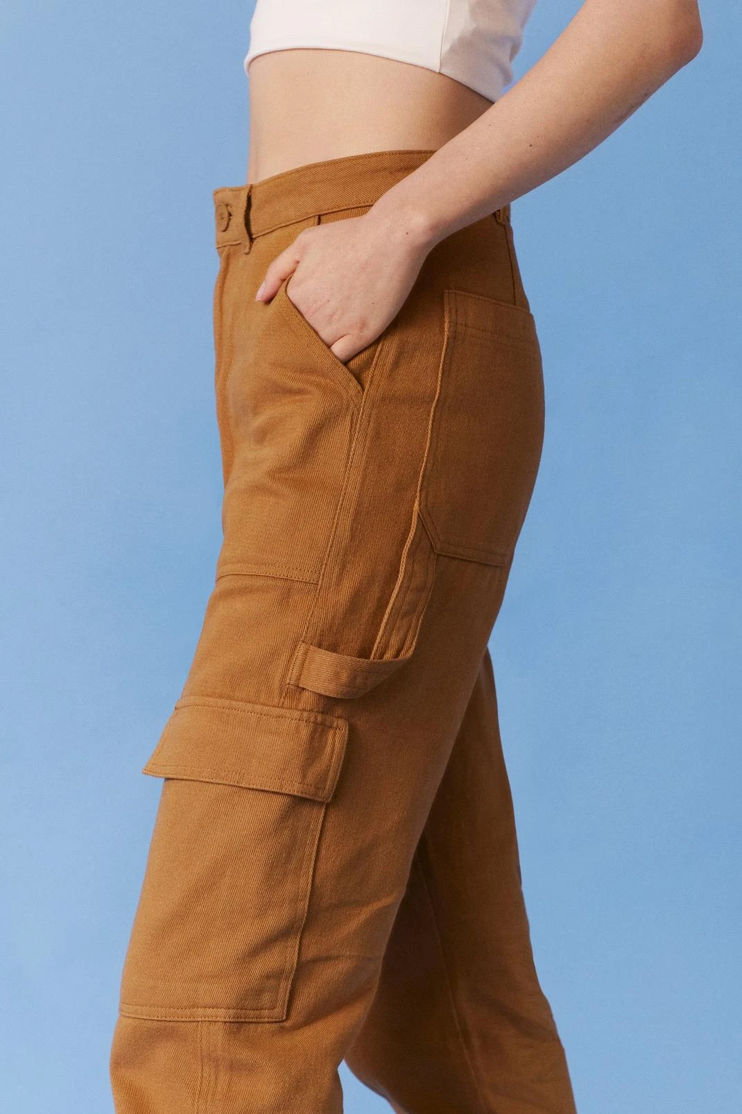Twill Utility Straight Leg Cargo Pants - Image 5