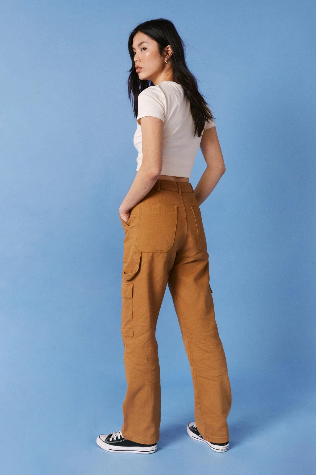 Twill Utility Straight Leg Cargo Pants - Image 6