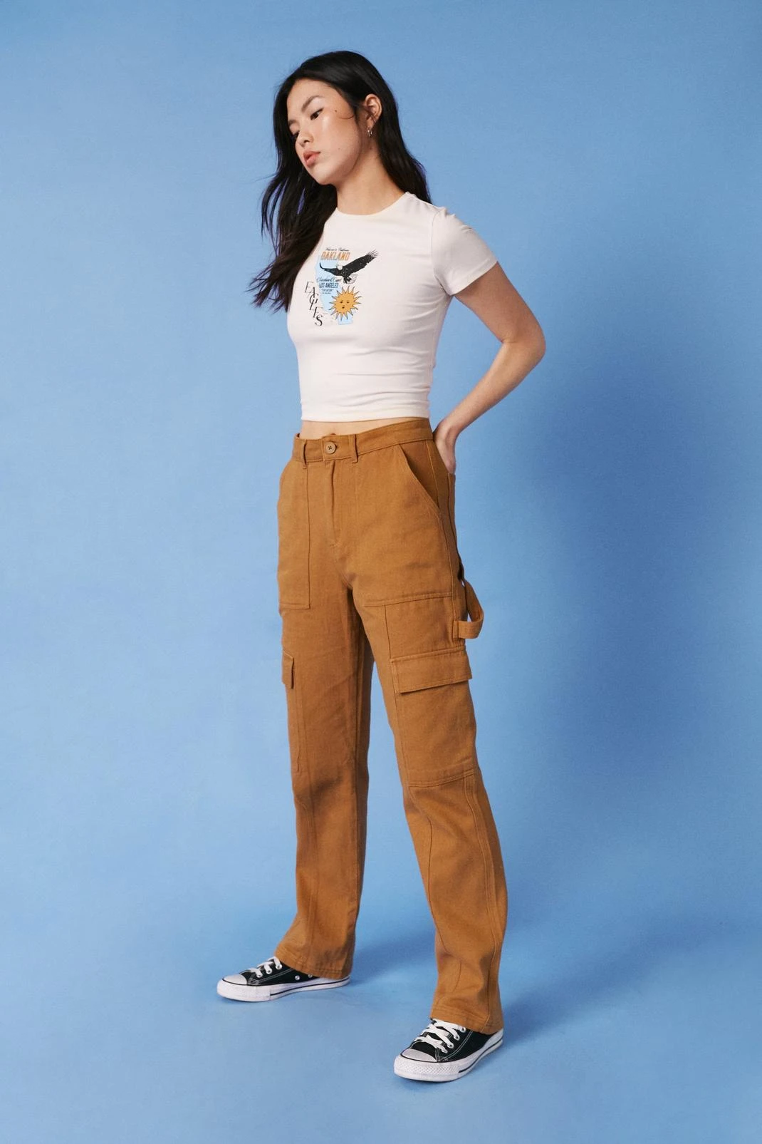 Twill Utility Straight Leg Cargo Pants - Image 4