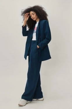 Double Pleated Tailored Pants