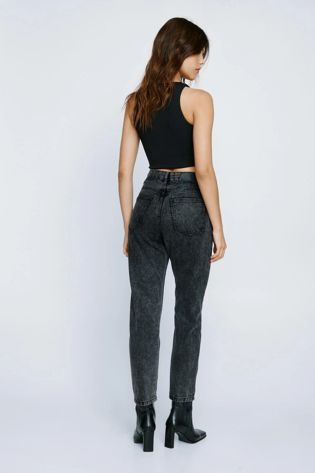 Organic Denim High Waisted Mom Jeans - Image 18