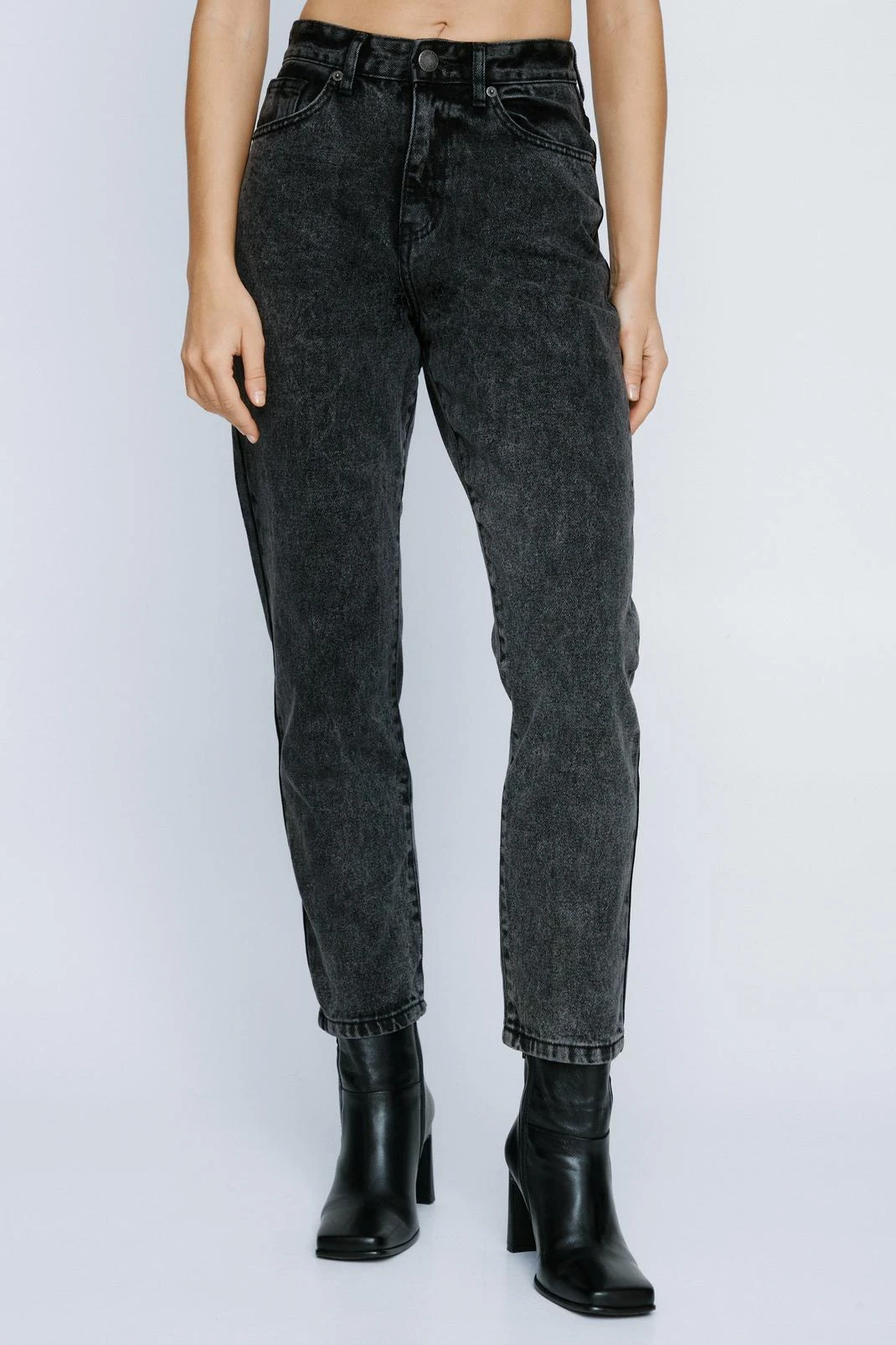 Organic Denim High Waisted Mom Jeans - Image 16