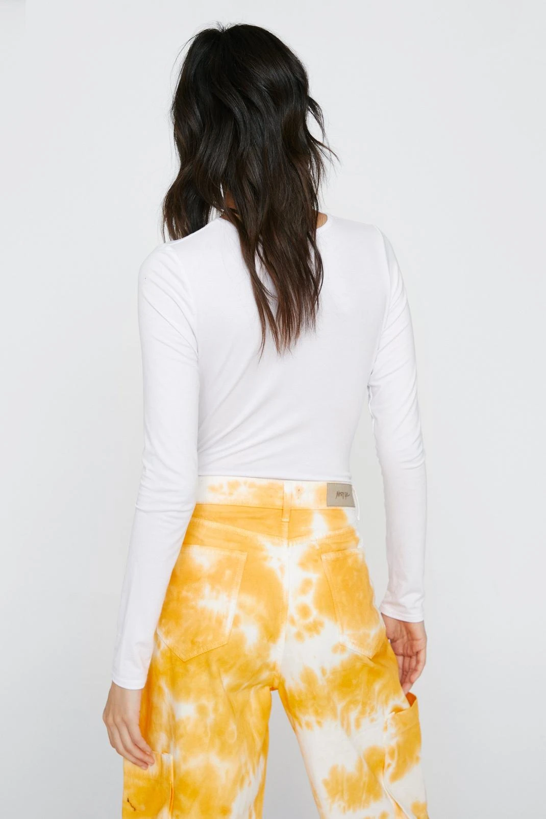 Crew Neck Long Sleeve Bodysuit - Image 6