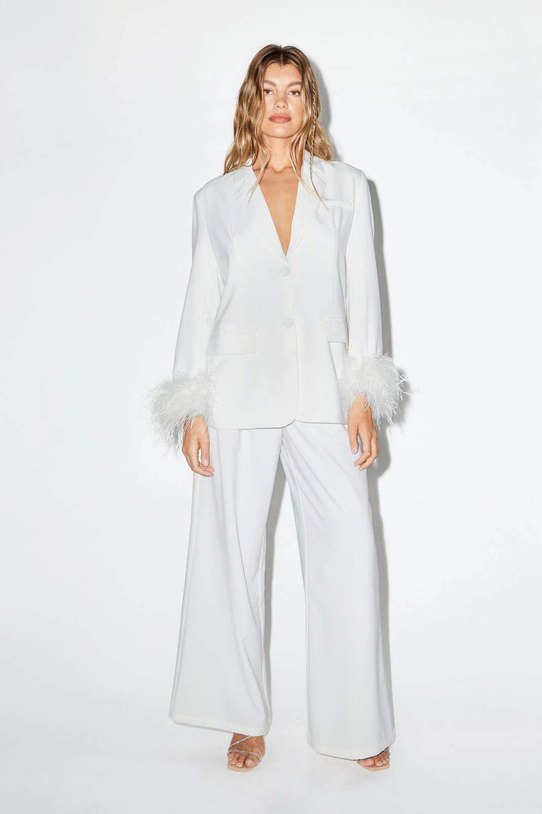 Pleated Wide Leg Pants - Image 2