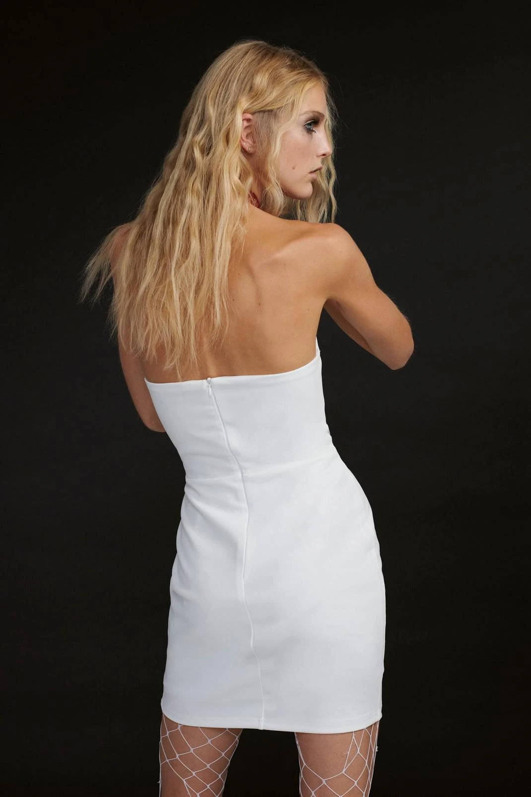 Strapless Corset Bodycon Mini Dress - Image 8